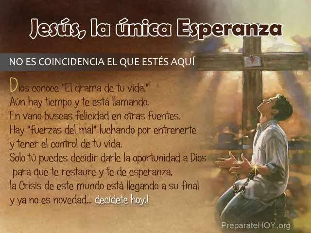 Jesús, la Unica Esperanza – Serie Alejandro Bullon