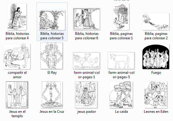 90 Dibujos Biblicos para Colorear