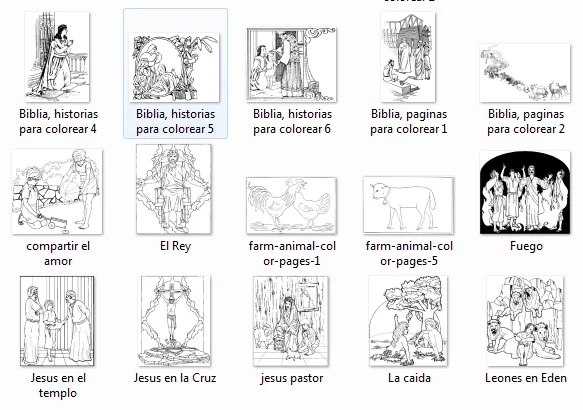 90 Dibujos Biblicos para Colorear