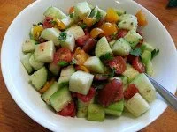 Ensalada de Pepino y Tomate a la Italiana – Receta Vegetariana