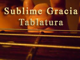 Sublime Gracia (Amazing Grace) - Guitarra Tablatura