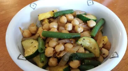 Guiso de Garbanzos con Calabacitas - Receta Vegetariana Guiso de Garbanzos con Calabacitas - Receta Vegetariana