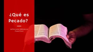 ¿Qué es Pecado? Definiciones bíblicas en PowerPoint