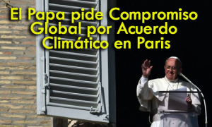 El Papa pide Compromiso Global por Acuerdo Climático en Paris