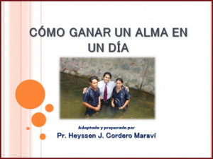 ¿Cómo Ganar un Alma en un Día? – ppt