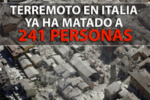 El Terremoto en Italia ya ha Matado a 241 Personas