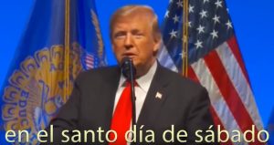 Donald Trump conoce la Santidad del Día Sábado – Vídeo