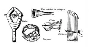 Lista de instrumentos musicales en la biblia