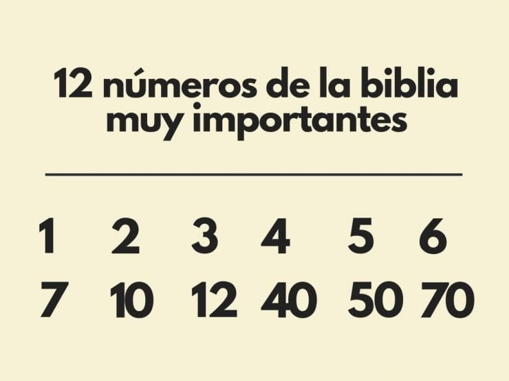 12 números de la biblia muy importantes y su significado