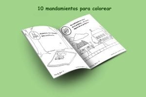 Libro para colorear de los 10 mandamientos