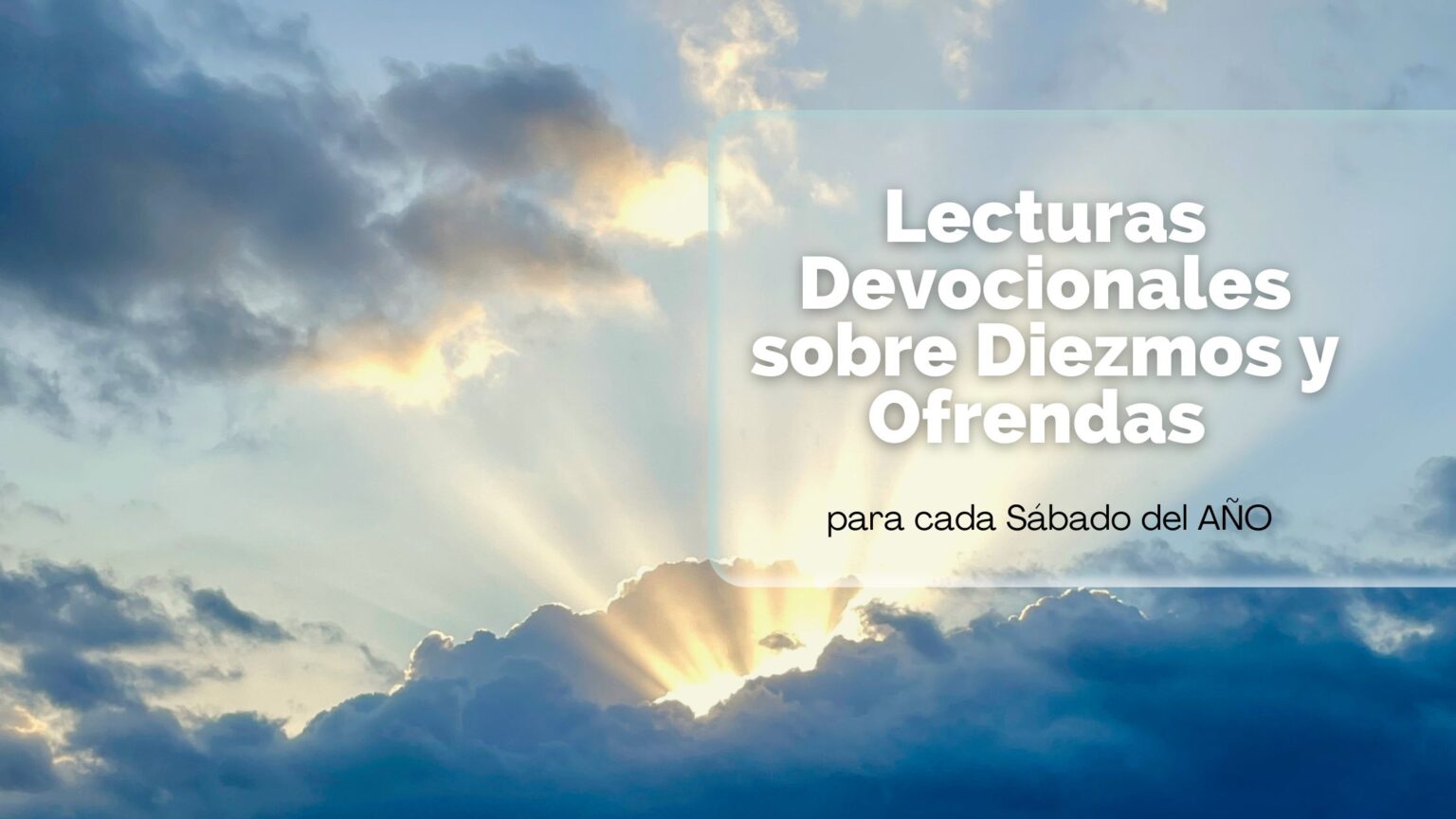 El diezmo en el nuevo testamento y en la iglesia cristiana - Estudio
