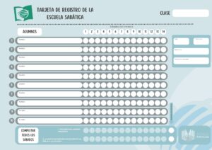 Tarjeta de Registro de la Escuela Sabática – PDF para imprimir