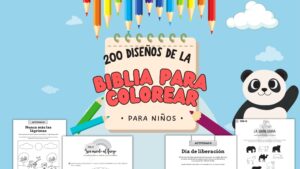 200 diseños de la biblia para Colorear (PDF)